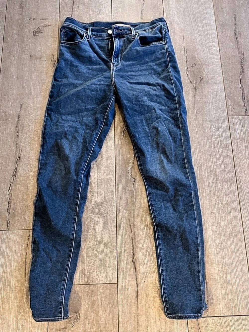 Levi's 720 High Rise Super Skinny Blue Waist 28 Skinny Jeans
